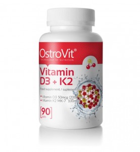 Ostrovit Vitamin D3 + K2 90 tabletek z Natto