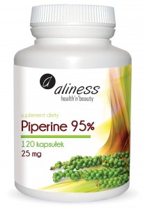 Aliness Piperine Forte 95 % 120 kaps 25mg Piperyna